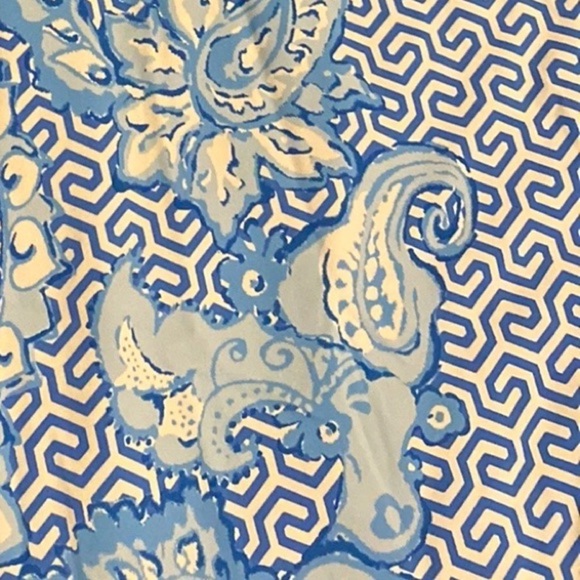 J. McLaughlin Sophia Dress Sleeveless White Blue Size XS - Picture 4 of 12